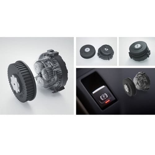 Automotive EPB electronic parking brake gear box assembly with planetary gears