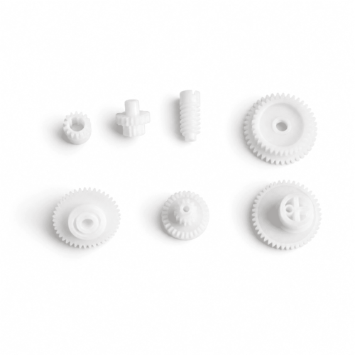Plastic planetary gear set with ring gear sun gear and planet gears